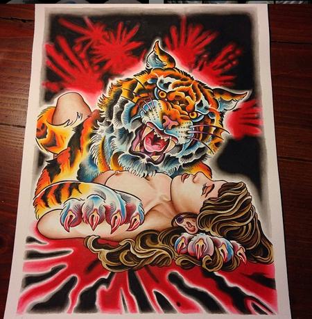 Tattoos - tiger - 106389